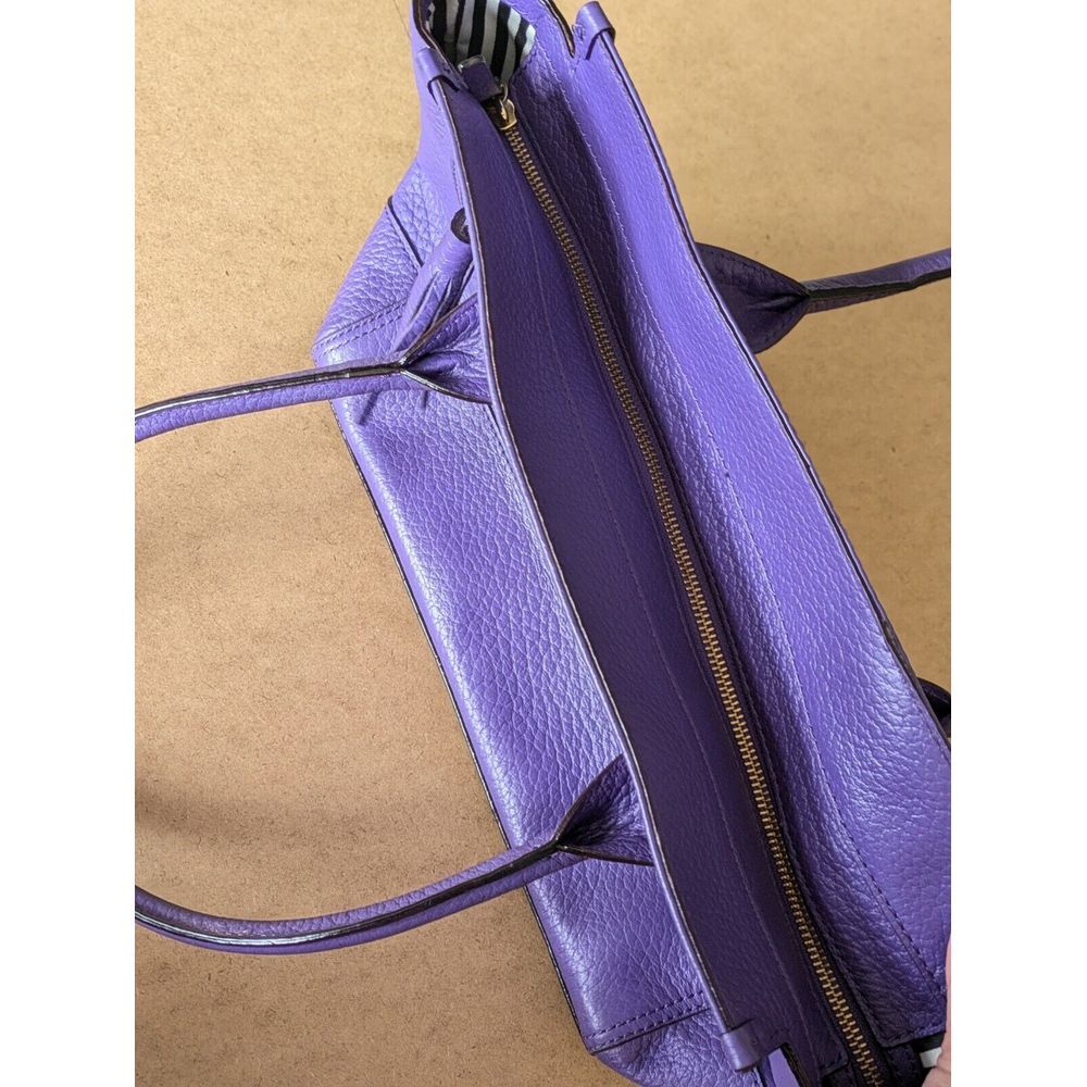NEW Purple Kate Spade Southport Avenue Oden Leather Women's Tote - Picture 4 of 8